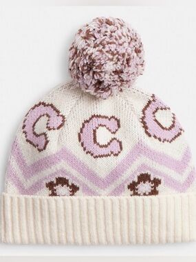 Coach Fair Isle Knit Beanie